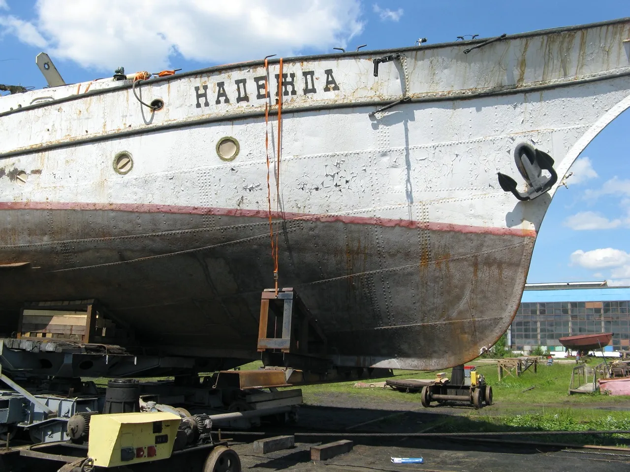 Ремонт шхуны "Надежда" 2009