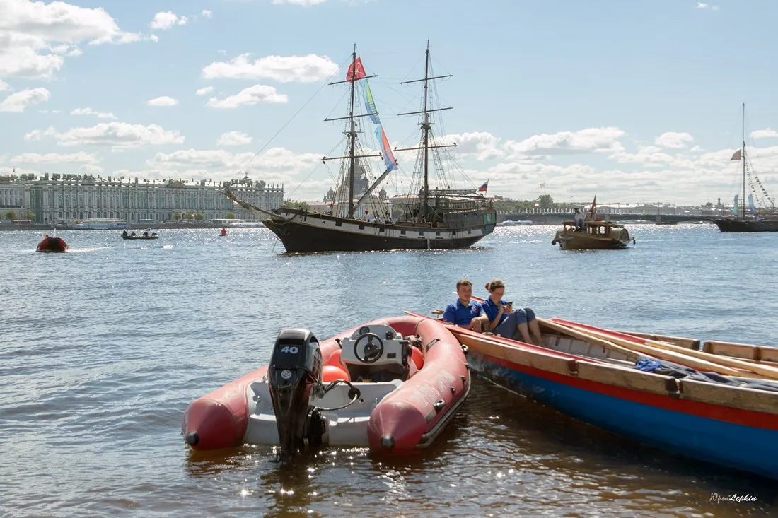Суда и яхты Фонда на Морском Фестивале у стен Петропавловской крепости 14-15 августа 2015 г.