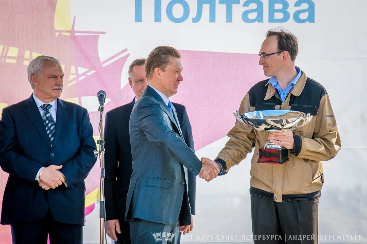 Торжественный спуск корабля «Полтава»